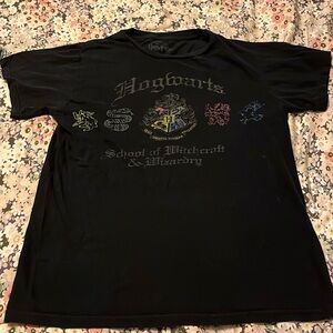 Women’s black Harry Potter Hogwarts short sleeve shirt